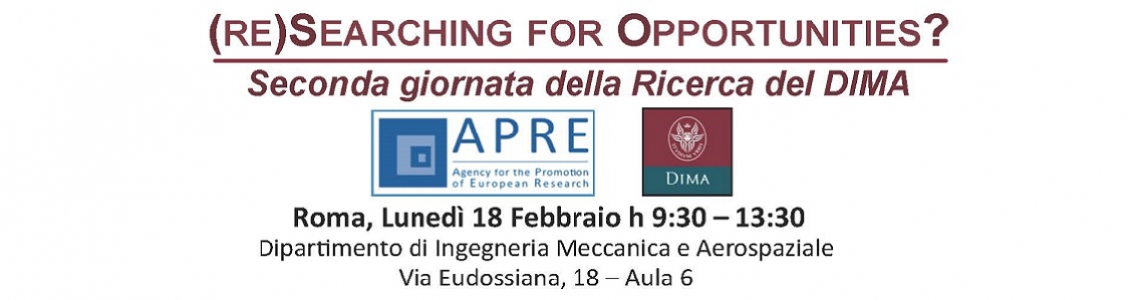 Seconda Giornata della Ricerca del DIMA Seconda Giornata della Ricerca del DIMA