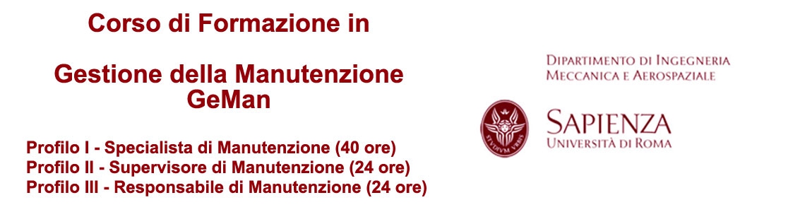 Corsi Gestione della Manutenzione - GEMAN