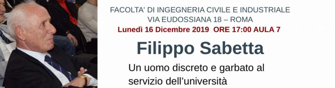 Filippo Sabetta - Commemorazione